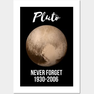 Pluto never forget geek nerd gift idea Posters and Art